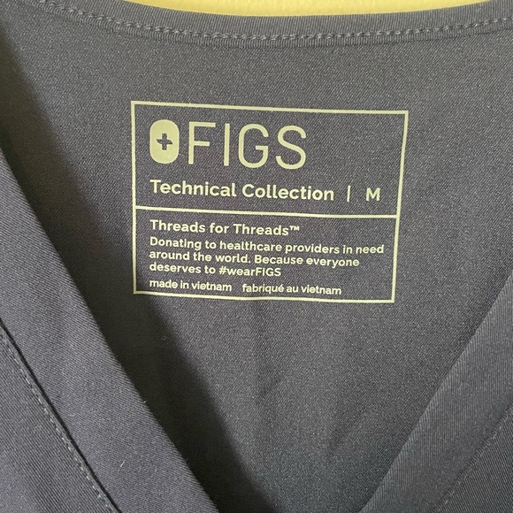 FIGS navy blue jogger scrub set - Picture 2 of 5